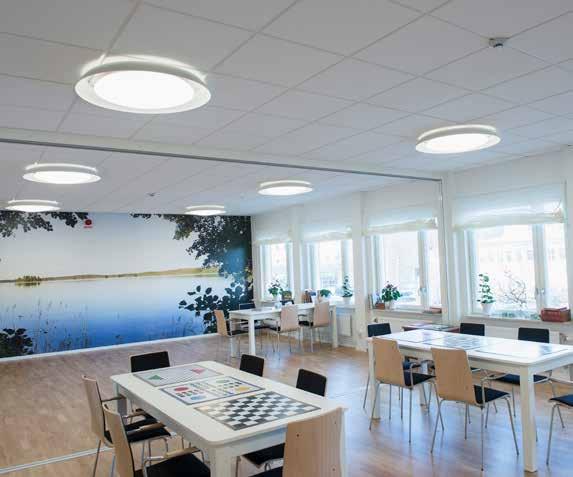 Dikt tak, vägg och bord Zeres Tidlös takarmatur i LED som finns i en mängd olika kulörer Energieffektiv upp till 87 lm/w Modern design Olika sensorer för högsta energibesparingen Dekorativ ring i