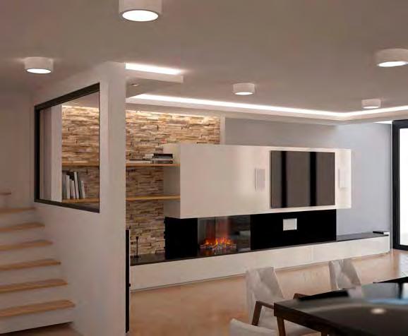 Dikt tak, vägg och bord Notum CE En modern och energieffektiv LED-armatur för montage dikt tak Energieffektiv DALI dimbar (ej version 195 mm) Jämn ljusbild