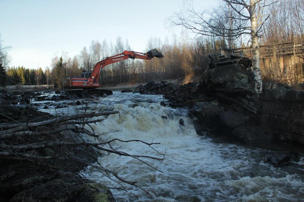 Rivning av Källfors kraftstation i Husån Under 2015 beviljades Örnsköldsviks kommun medel från Svenska Naturskyddsföreningen samt Länsstyrelsen Västernorrland, totalt 600 000 sek, för rivningen av