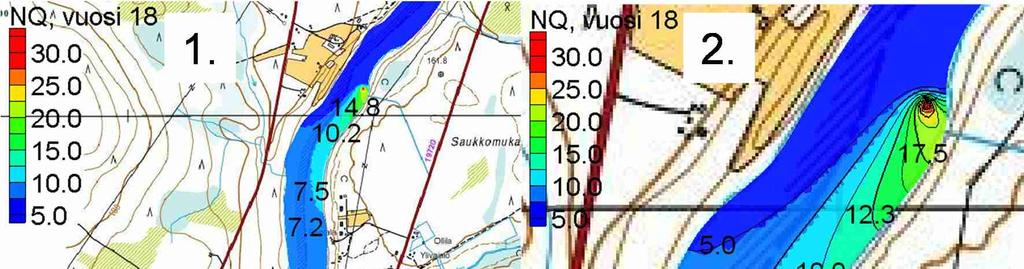 16X154564.720ML2.SLU lägsta mätta värdet vid mätstationen i älvens övre lopp under åren 1991-2000.