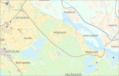 KOMMUNSTYRELSENS FÖRVALTNING ) Projektbeskrivning Högmora- Svartvik etapp 3 Högmora-Svartvik ligger vid sjön Magelungen mellan Myrängen, Mellansjö och Ågestavägen.