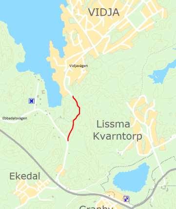 KOMMUNSTYRELSENS FÖRVALTNING Projektbeskrivning Gång- och cykelväg Vidjavägen/Ebbadalsvägen I samband med utbyggnad av Vidja etapp 1 kommer gång- och cykelbana att byggas utmed Vidjavägen.