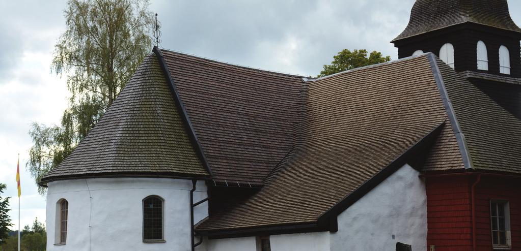 Vireda kyrka Antikvarisk medverkan i samband med omläggning av spåntak på sakristian och korets norra sida Vireda socken