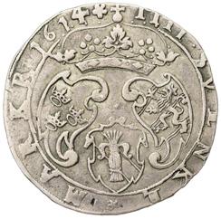 4 mark 1614. SVENKE. SM 45b. 19,63 g.