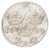 2 mark 1666, 1668, 1669 (2 ex),