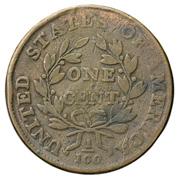 ) på 1 cent USA 1798. SB 4. Olrog typ 12.