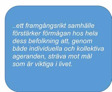 Angelägna samhällsmål såsom miljömål, folkhälsomål, ekonomiska mål och hållbarhetsmål är i samtliga fall målsättningar som syftar till att skapa framgångsrika samhällen hos oss själva utan att