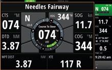 Sektorer för kurs, vind, laylines, strömmar, waypoint och vindändringar.