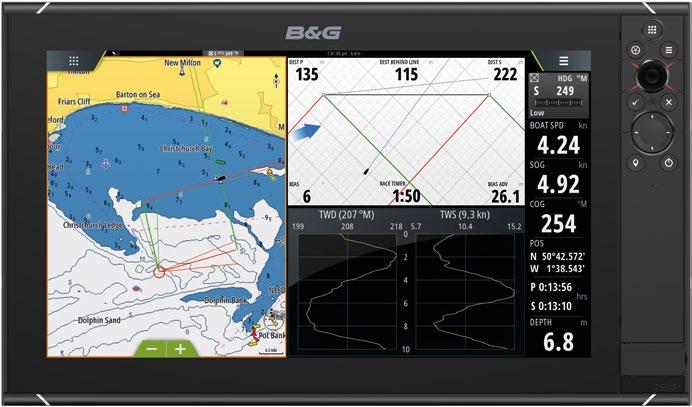 Integrera Inbyggd ForwardScan, NMEA 2000 och B&G Ethernet-anslutning för multi-stationsradar, sjökort och sonardelning.