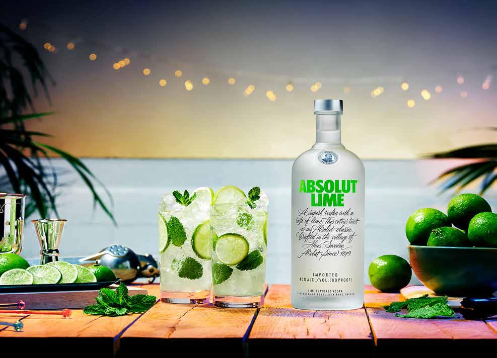 absolut lime vojito 50 ml Absolut Lime 25