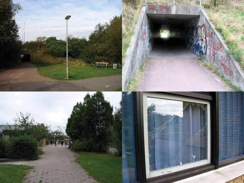 Gångtunnel utan överskådlighet och uppsyn = rån Skola utan