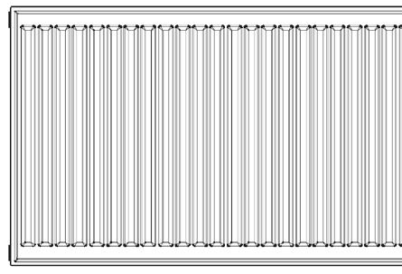 Teknisk info, Panelradiatorer typ LP-Flex Tekniska data Radiatorplåt: Kallvalsad stålplåt enl. EN 10130/10131, 1,25 mm. Konvektorplåt: Kallvalsat bandstål SS-EN 10130, 0,50 mm.