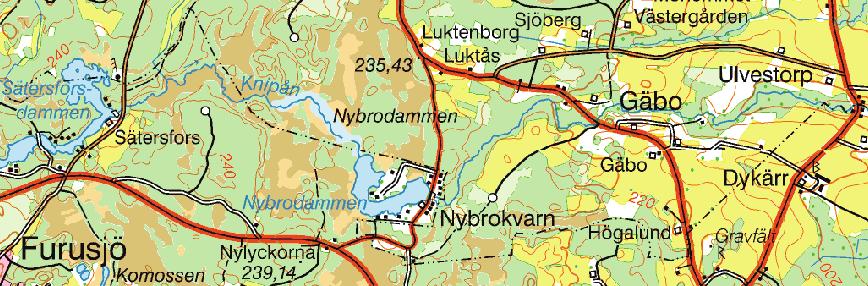 KRÄFTPROVFISKE I JÖNKÖPINGS LÄN 2006-2007 Figur 67. Karta över lokal mellersta Knipån.