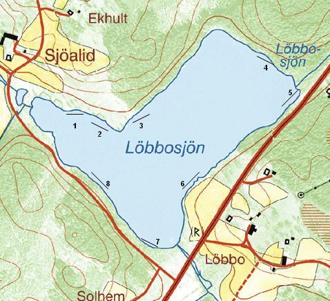 KRÄFTPROVFISKE I JÖNKÖPINGS LÄN 2006-2007 Bedömningen av flodkräftbeståndet blir ++ på grund av de höga tätheterna av flodkräftor i sjön och