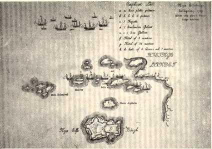 Brist å medel, samt det år 1675 utbrutna kriget mot Danmark gjorde sig emellertid gällande, varför den fortsatta utbyggnaden endast i viss mån kunde komma till utförande.