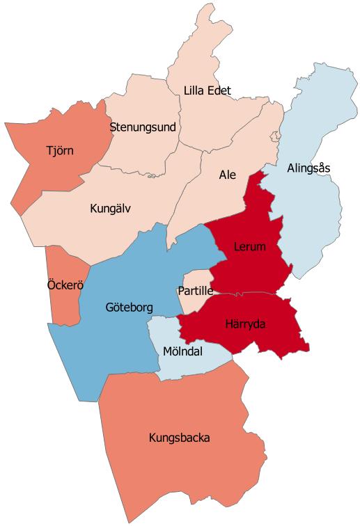 8 hemmaboende tillgång till Göteborgs utbud och möjligheter, samtidigt som man ofta har föräldrar med god ekonomi som bor i villor eller radhus där man kan utvidga barndomsrummet till ett halvt