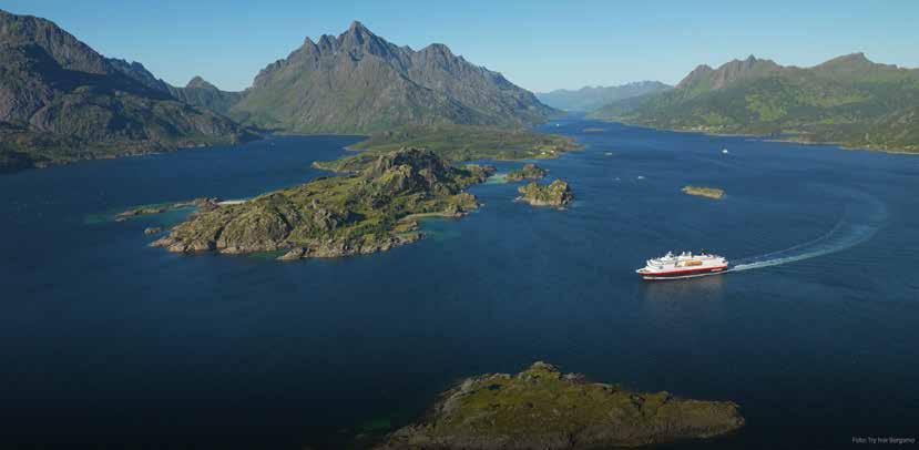 Club Eriks noga utvalda upplevelser Kryssning med Hurtigruten sydgående Världens vackraste sjöresa Norge Detta är originalet! Ett enastående spektra av färger.
