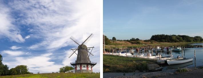 Bogø var tidigare en betydelsefull sjöfartsö och än idag står de präktiga kaptensvillorna, navigationsskolan och skepparhusen.