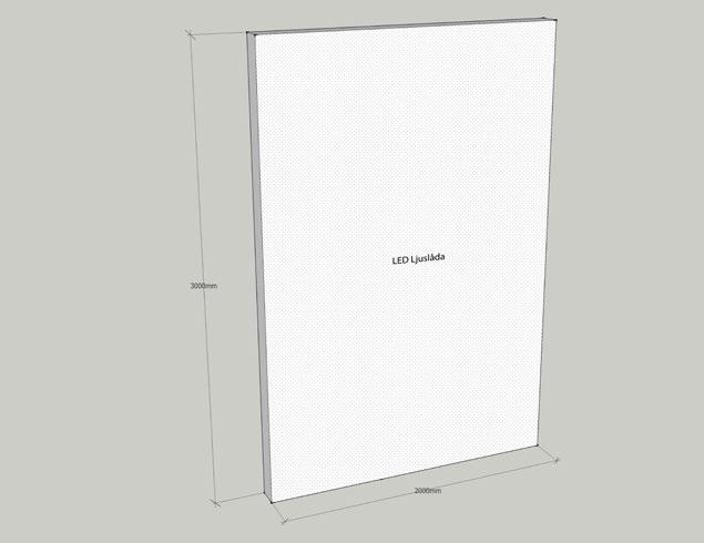 Monter: Displaymoduler till mittenmontrar (öar) En fristående displaymodul utformad som en ljuslåda med hjälp av LEDljus kommer användas till samtliga modulbaserade montrar.