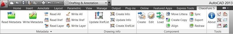 Generellt Funktioner för AutoCAD Installation av CAD-funktioner sker automatiskt när man väljer att göra en komplett installation av Chaos desktop.