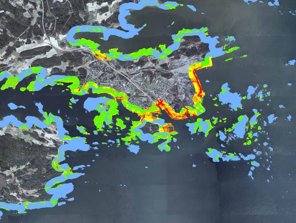 Möjligheter till vidare analyser och visualisering De olika variablerna kan även analyseras med avseende på var de sammanfaller, för att peka ut så kallade hotspots.