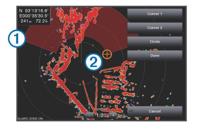 Radarsystemet spårar automatiskt det taggade objektet och ger dig information om objektet, bland annat avstånd, bäring, fart, GPS-KÖG, närmaste ankomst och tid till närmaste ankomst.