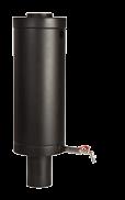 400 mm Kota Stålskorsten är en säker kvalitetsskorsten till bastuugnar och andra eldstäder.
