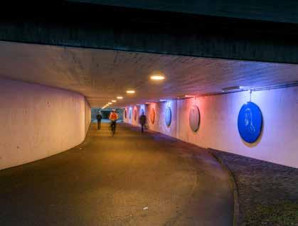 Det har resulterat i konceptet Ljuskonst i tunnlar som visar tillvägagångssätt och framtida utmaningar med att arbeta med ljus och konst i tunnlar för att öka trygghet och trivsel.