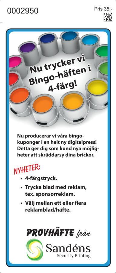 Reklamhäfte Blad i Reklam Placering häftet blad reklam Typ Bricktyp Kod22 Dubbla Artikelnr