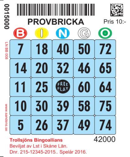 Uppläggningar 1-3, 3-6, 6-9 osv.