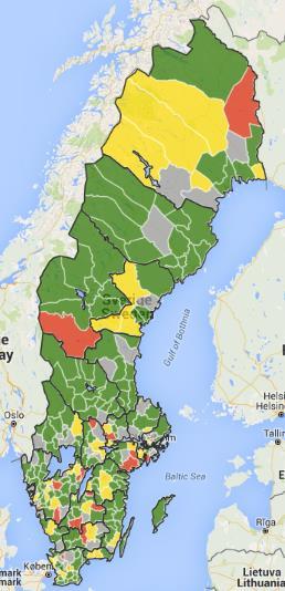 Bredbandskartan och bredbandsstrategier På e-tjänsten Bredbandkartan (www.bredbandskartan.