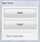 Scan Panel Scan Panel är en programvara för att styra skanningsåtgärder såsom matning av dokument och att stoppa skanning när flera dokument skannas efter varandra.