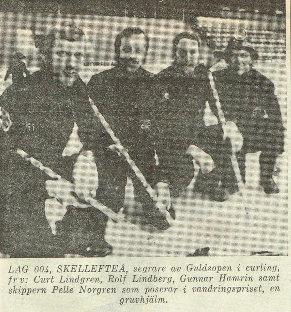 1974 kom så första Skellefteå segern, Lag 004, Pelle Norgren Skip, Curt Lindgren, Rolf Lindberg