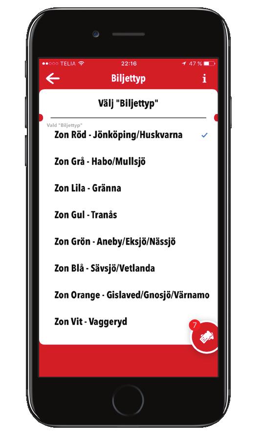 varje resenär. Biljetten kan köpas tidigast 20 min innan resan och betalas via bankkort eller Klarna Faktura.