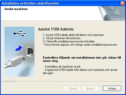 USB Winows För nvänre v USB-gränssnitt (Winows 2000 Professionl/XP/XP Professionl x64 Eition/ Winows Vist /Winows 7) 17 Innn u instllerr 18 Instller MFL-Pro Suite Kontroller tt torn är PÅ oh tt u hr