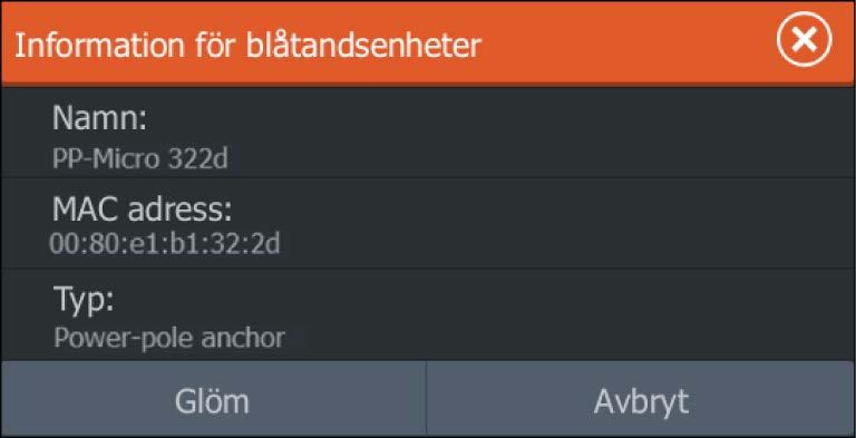 Öppna dialogrutan Trådlösa inställningar i HDS Gen3 och aktivera Bluetooth, om det inte redan är aktiverat. 3. Välj Bluetooth-enheter.