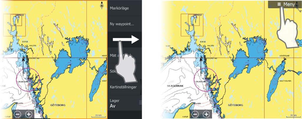 Använda menyer och dialogrutor Menyer Du använder menyn till att hantera systemet och justera inställningar.