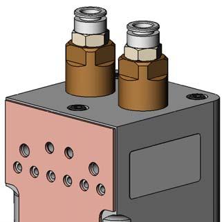 Felsökning 5 3 Luftanslutningarnas på pumpen funktion Bild 5 1 identifierar funktionerna på anslutningarna på pumpens baksida.