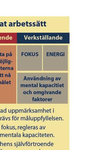 Koncentrerad upp märksamhet, fokus, regleras av målets innehåll och personens mentala kapacitet.