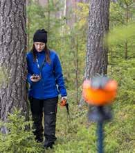 Vertex Laser Geo Nyhet! Mätning i skog och fält, vägbyggen, vid kraftledningar, anläggningar... Mät, kartlägg, bearbeta, lagra! Trädhöjder, kronbredd, position, arealsmätning, flishögar.