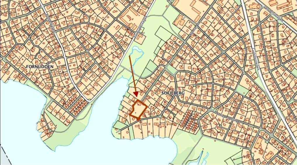 3 (6) Planområdets läge Planförhållanden Gällande detaljplan för del av Kumla trädgårdsstad och Näset är fastställd i maj 1955. Användningsbestämmelsen är bostadsändamål.