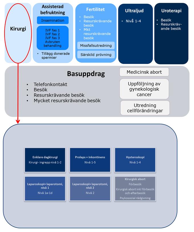 Information om vårdvalets basuppdrag och tilläggsuppdrag Nedan en översiktbild gällande vårdvalet och dess olika delar vilket kan vara till hjälp för att förstå informationen i denna