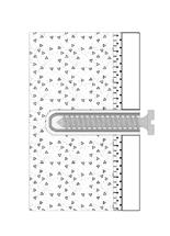 Rolla ett andra lager Membran Universal på väggarna. Åtgång 0.5 kg/m2 (0.34 liter/m2).