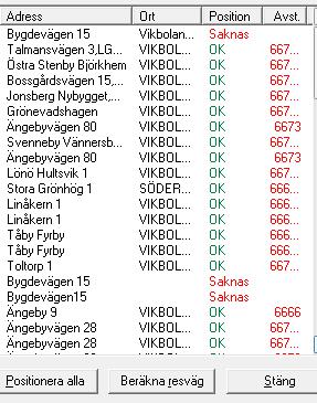 2 Restid Dessa inställningar måste hanteras för att få ut statistik kring restid.