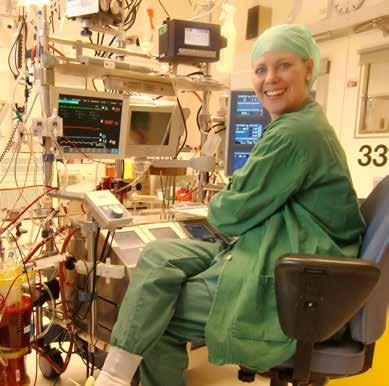 Perfusionist Helene Sackari, Sahlgrenska Universitetssjukhuset.