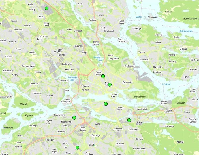 17 (18) och ny mätning gjordes 2016. Det är vanskligt att dra slutsatser efter bara två års mätningar, men den uppmätta ökningen stämmer väl överens med innerstadsmätningarna.