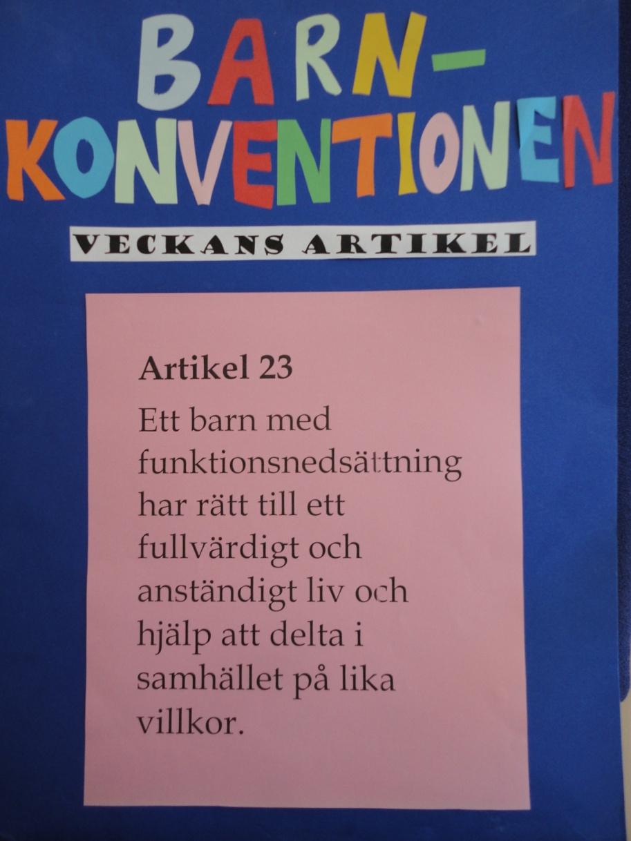 Exempel på teman Barnkonventionen