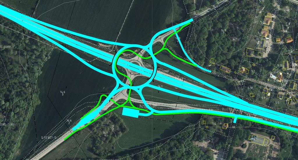 4.2. Val av utformning 4.2.1. Vägplanens omfattning Vägplanen utgörs av E22 på sträckan från Lyckebyån, ca 1km väster om Lösen, till Norra Binga, ca 3km nordost om Jämjö.