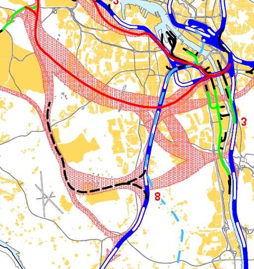 FÖRUTSÄTTNINGAR TECKENFÖRKLARING Norge/Vänerbanan Befintliga järnvägar Hamnbanan i tunnel Hamnbanan i ytläge nn bbaannaa ohhuuss Bo Säve Hamnbanan och Bohusbanan Aröd Bj ör lan da vä ge n E6 Sävenäs