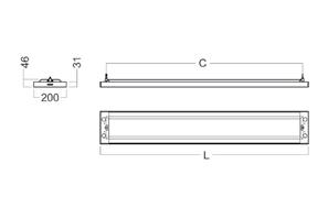 C20-P4 LED Glamox C20-P4 är extremt funktionell som arbetsplatsbelysning i kontors-och utbildningslokaler.